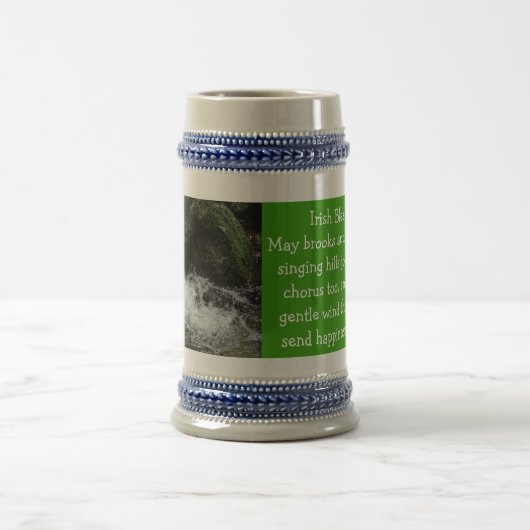 Irischer Segen Stein Bierglas (Mittel)