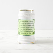 Irischer Segen Stein Bierglas (Mittel)