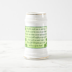 Irischer Segen Stein Bierglas