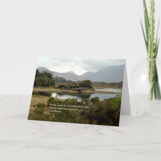 Irischer Segen während Ihrer Zukunft Karte (Vorderseite)
