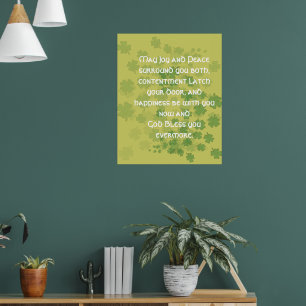 Irischer Segen zur Hochzeit Poster