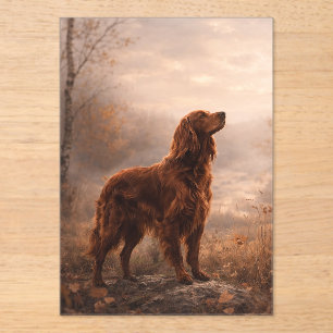 Irischer Setter Acryleinladungen