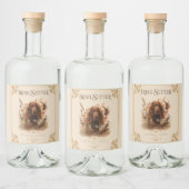 Irischer Setter Alkoholflaschenetikett (Flaschen)