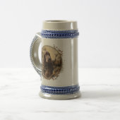  Irischer Setter Bierglas (Vorderseite Links)