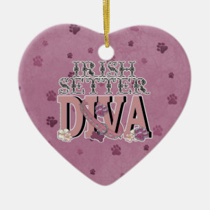 Irischer Setter DIVA Keramikornament
