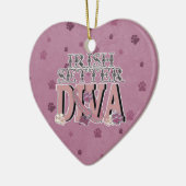 Irischer Setter DIVA Keramikornament (Links)