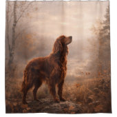 Irischer Setter Duschvorhang (Vorderseite)