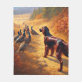 Irischer Setter Fleecedecke (Vorderseite)