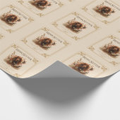 Irischer Setter Geschenkpapier (Ecke)