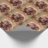  Irischer Setter Geschenkpapier (Ecke)