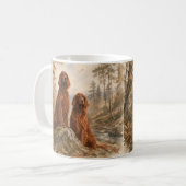 Irischer Setter Kaffeetasse (Vorderseite Links)