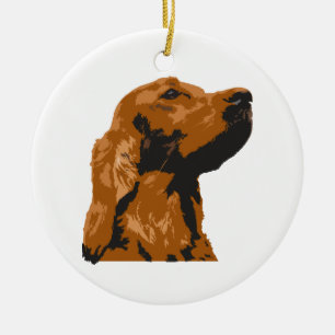 irischer Setter Keramik Ornament