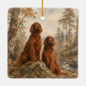 Irischer Setter Keramikornament (Rückseite)