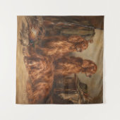 Irischer Setter ,Kunst Wandteppich (Vorderseite (Horizontal))