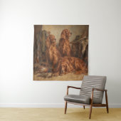 Irischer Setter ,Kunst Wandteppich (Beispiel)