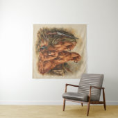 Irischer Setter ,Kunst Wandteppich (Beispiel (Horizontal))
