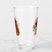 irischer Setter mit Fasant Glas (Links)