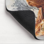 irischer Setter mit Fasant Mousepad (Ecke)