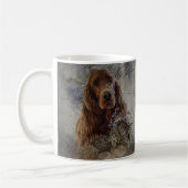 irischer Setter mit Holzhaken Kaffeetasse (Links)