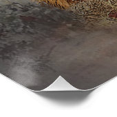 irischer Setter mit Holzhaken Poster (Ecke)