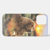 irischer Setter mit Welpe Case-Mate iPhone Hülle (Rückseite (Horizontal))