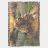 irischer Setter mit Welpe Decke (Vorderseite Vertikal)