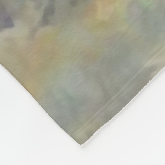 irischer Setter mit Welpe Fleecedecke (Ecke)