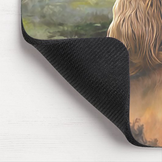 irischer Setter mit Welpe Mousepad (Ecke)