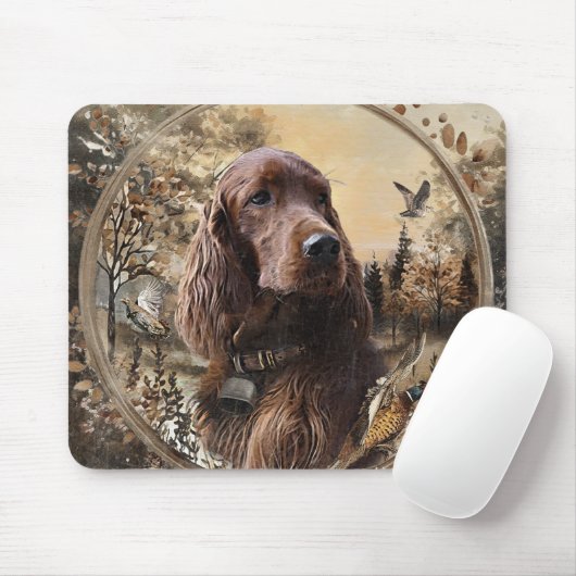 Irischer Setter Mousepad (Mit Mouse)