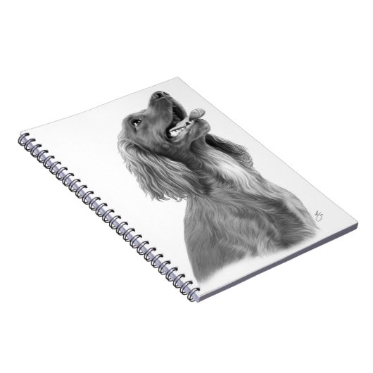 Irischer Setter Notizblock (Rechte Seite)