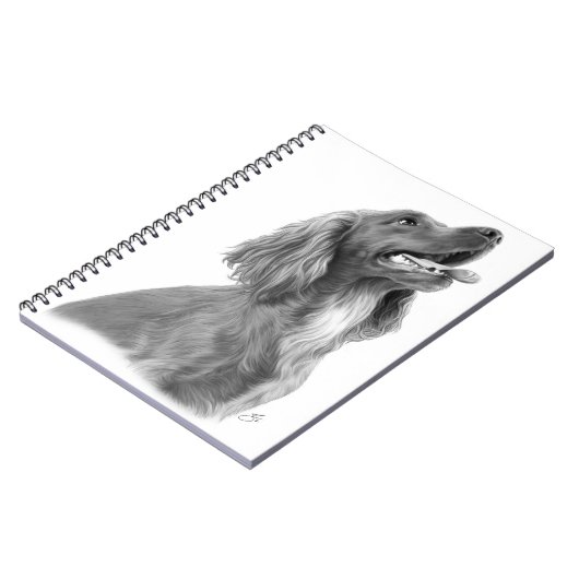 Irischer Setter Notizblock (Linke Seite)