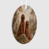 Irischer Setter Ornament (Vorderseite)