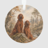 Irischer Setter Ornament (Rückseite)