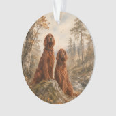 Irischer Setter Ornament (Vorderseite)
