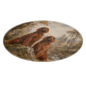  Irischer Setter  Schneidebrett (Ecke)
