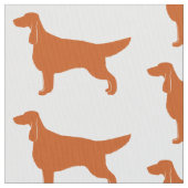 irischer Setter Stoff (Nahaufnahme)