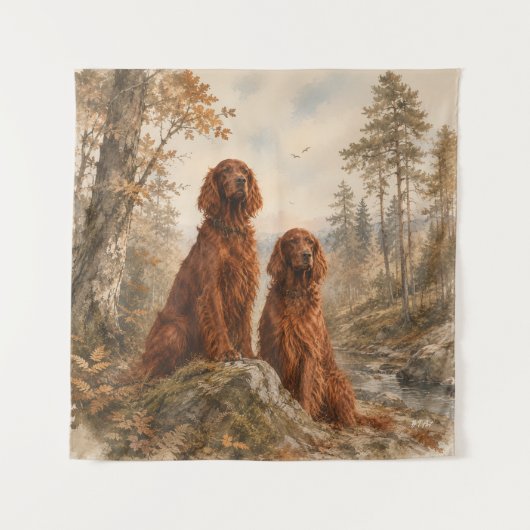 Irischer Setter Wandteppich (Vorderseite)