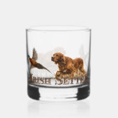 Irischer Setter  Whiskyglas (Rückseite)