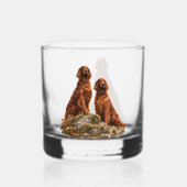 Irischer Setter Whiskyglas (Rückseite)