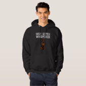 Irischer Setter Wisperer Hund Hoodie (Vorne ganz)