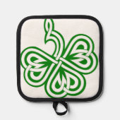 Irischer Shamrock, Irland Topflappen (Vorderseite)