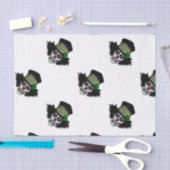 Irischer Skeleton Clown Seidenpapier (Handwerk)