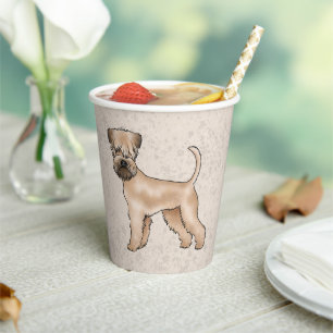 Irischer Soft-Coated Wheaten Terrier Süßer Hund Be Pappbecher