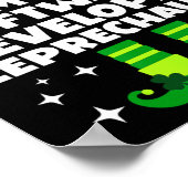 irischer Softwareentwickler Leprechaun St. Patrick Poster (Ecke)