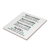 Irischer Sprichwort-Segen Fliese (Seite)