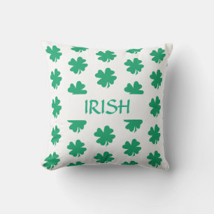 Irischer St. Patrick's Day Shamrock-Blattmuster Gr Kissen
