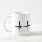 Irischer stepdance Herzschlagentwurf Kaffeetasse (Links)