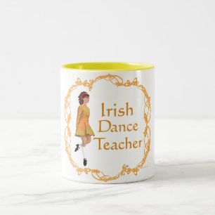 Irischer Stepptanz-Lehrer - Gold Zweifarbige Tasse