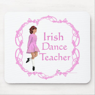 Irischer Stepptanz-Lehrer - Rosa Mousepad