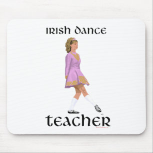 Irischer Stepptanz-Lehrer - Rosa Soft Shoe Mousepad